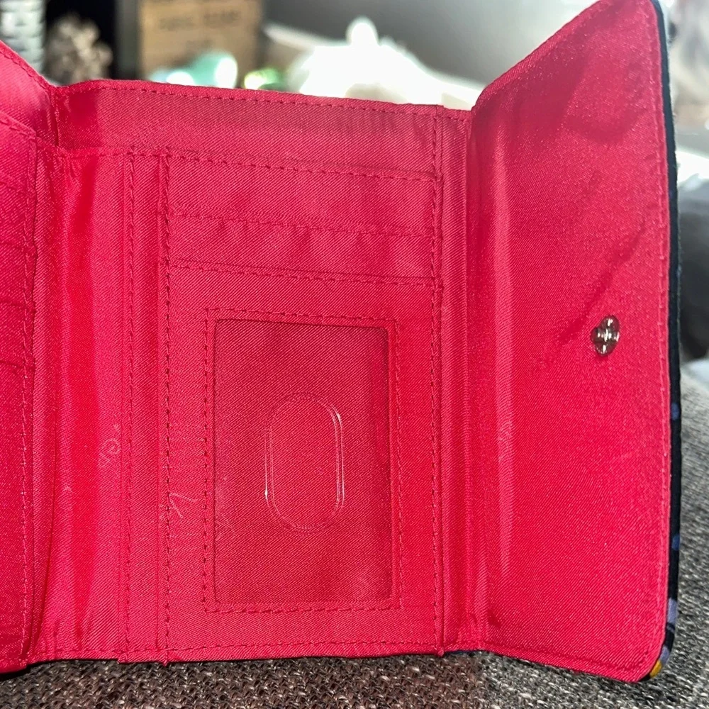 Vera Bradley Twilight Paisley Pattern Euro Folding Wallet Designer NWOT
